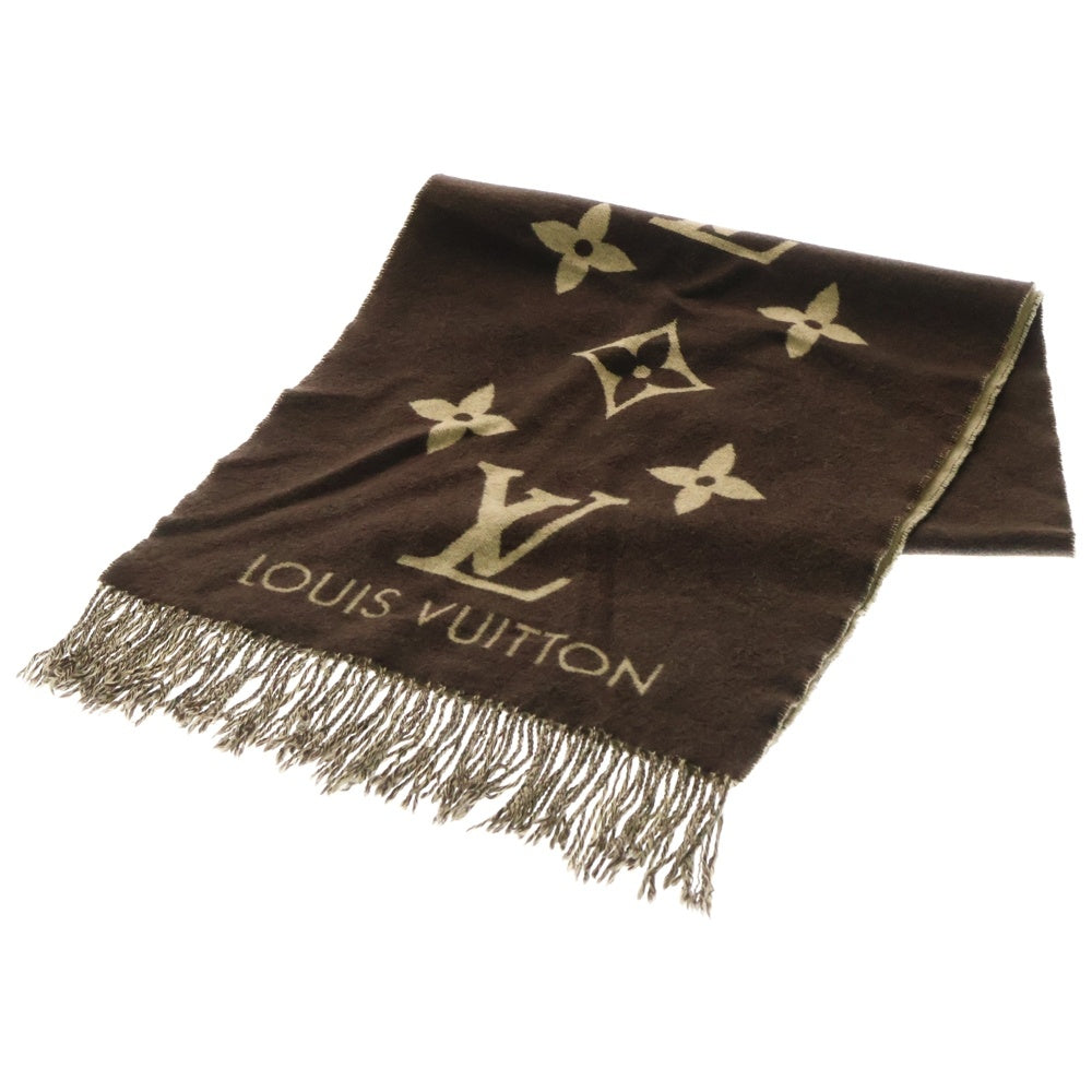 LOUIS VUITTON(ルイヴィトン) エシャルプ レイキャビック モノグラム カシミヤ マフラー ブラウン M71041