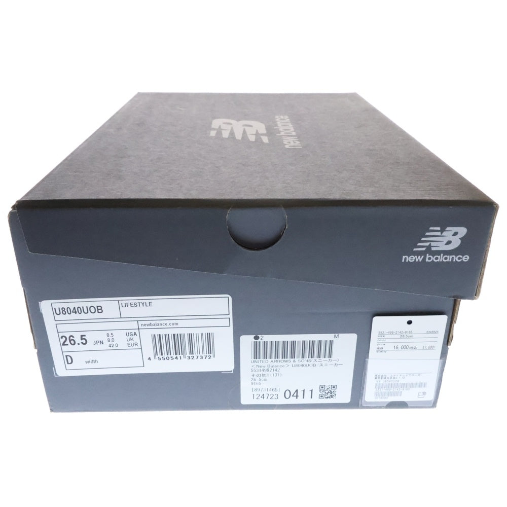 New Balance(ニューバランス) 8040 スエード ローカットスニーカー ブラック US8.5/26.5cm U8040UOB