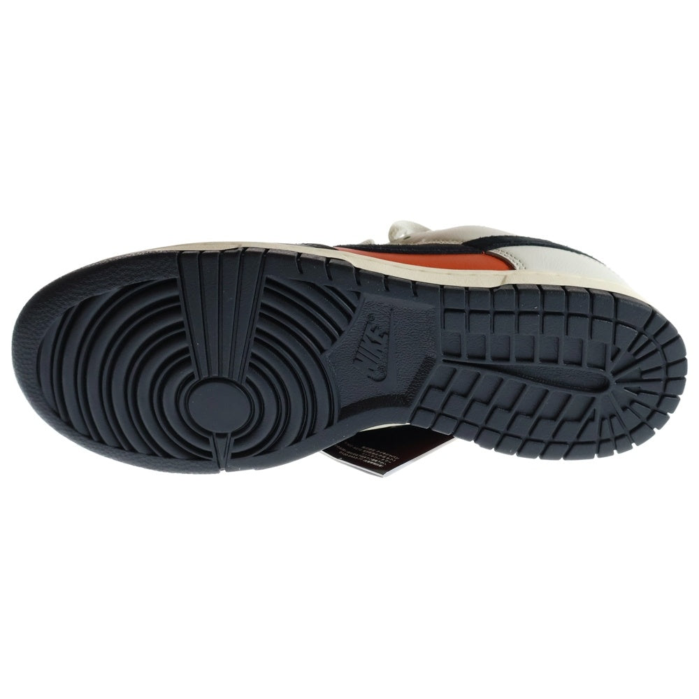 NIKE(ナイキ) DUNK LOW RETRO Black/Vintage Coral ダンク ロー レトロ ブラック/ヴィンテージコーラル ローカットスニーカー ホワイト/オレンジ US8.5/26.5cm HQ4988-030