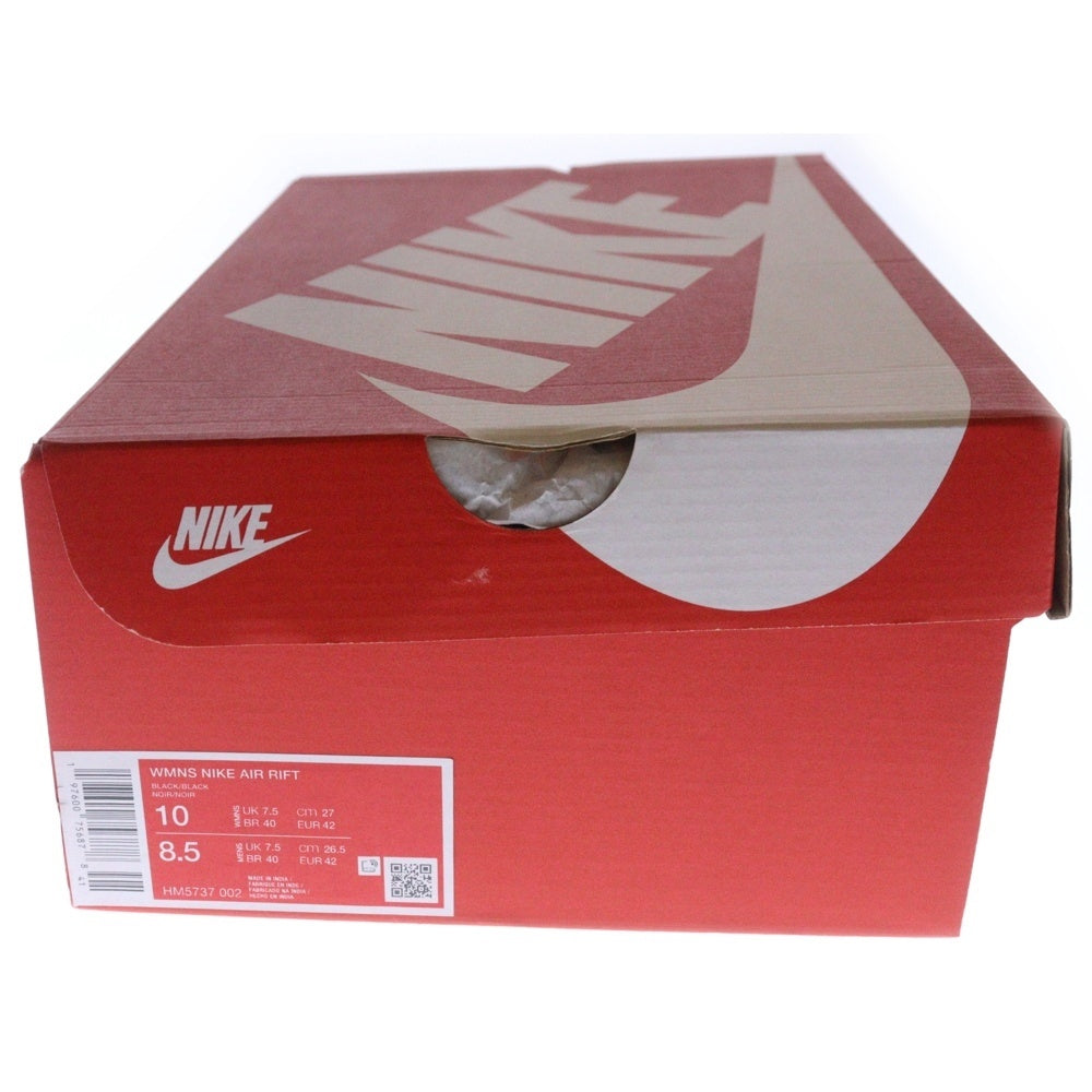 NIKE(ナイキ) WOMEN'S AIR RIFT LEATHER ウィメンズ エアリフト レザー ローカットスニーカー ブラック US10/27cm HM5737-002
