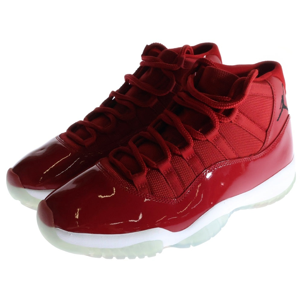 NIKE(ナイキ) AIR JORDAN 11 RETRO WIN LIKE 96 エアジョーダン レトロ ウィン ライク ハイカットスニーカー レッド US9.5/27.5cm 378037-623