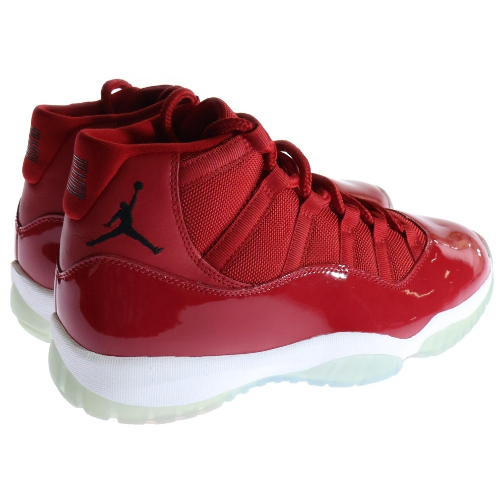 NIKE(ナイキ) AIR JORDAN 11 RETRO WIN LIKE 96 エアジョーダン レトロ ウィン ライク ハイカットスニーカー レッド US9.5/27.5cm 378037-623