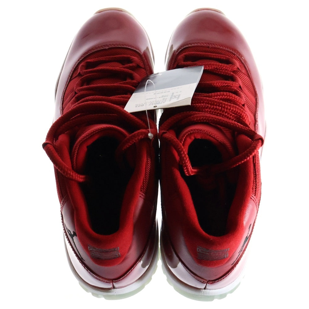 NIKE(ナイキ) AIR JORDAN 11 RETRO WIN LIKE 96 エアジョーダン レトロ ウィン ライク ハイカットスニーカー レッド US9.5/27.5cm 378037-623