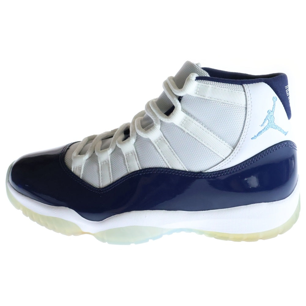 NIKE(ナイキ) AIR JORDAN 11 RETRO UNC WIN LIKE 82 エアジョーダン11 ハイカットスニーカー ネイビー US9.5/27.5cm 378037-123