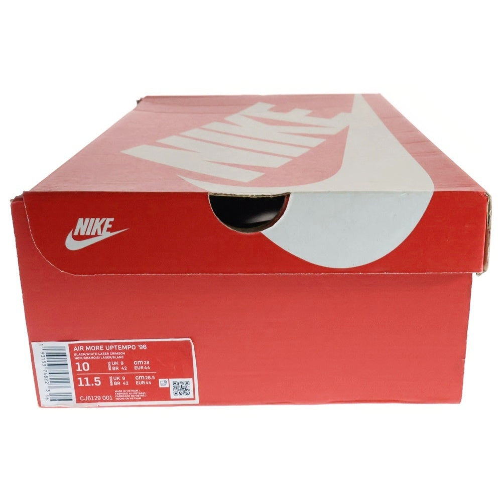NIKE(ナイキ) AIR MORE UPTEMPO LASER CRIMSON エアモアアップテンポ レーザークリムゾン ハイカットスニーカー ブラック/レッド US10/28cm CJ6129-001