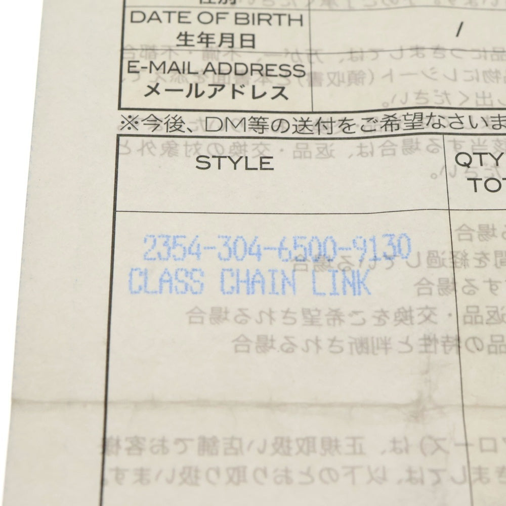 CHROME HEARTS(クロムハーツ) CLSC CHN LNK クラシックリンククリップブレスレット 13リンク シルバー BCA138