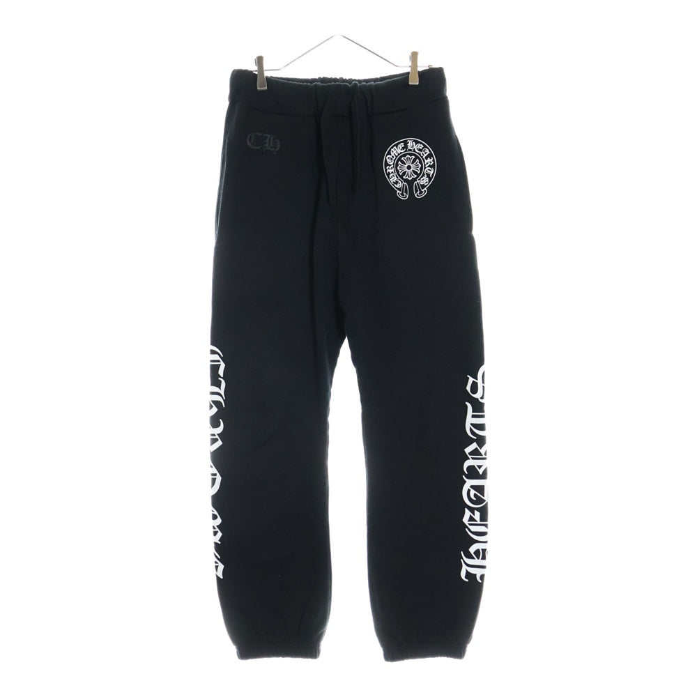 CHROME HEARTS(クロムハーツ) Horseshoe Sweat Pants ホースシュー プリントスウェットパンツ ブラック