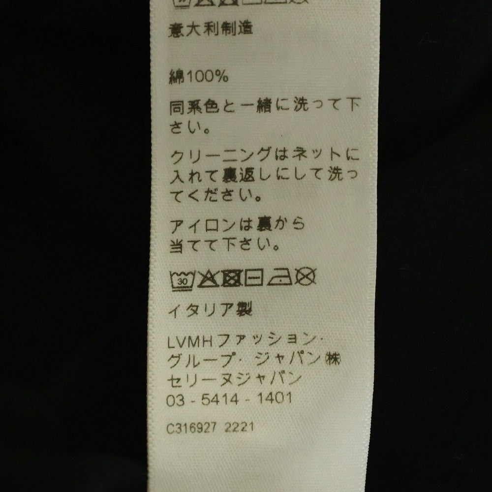 CELINE(セリーヌ) LOOSE FIT TEE ロゴプリント ルーズフィット クルーネック 半袖Tシャツ カットソー ブラック 2X681671Q