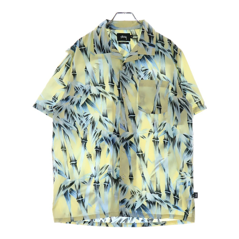 STUSSY(ステューシー) PALM TREE SHORT SLEEVE SHIRT パームツリー 総柄 半袖シャツ マルチ