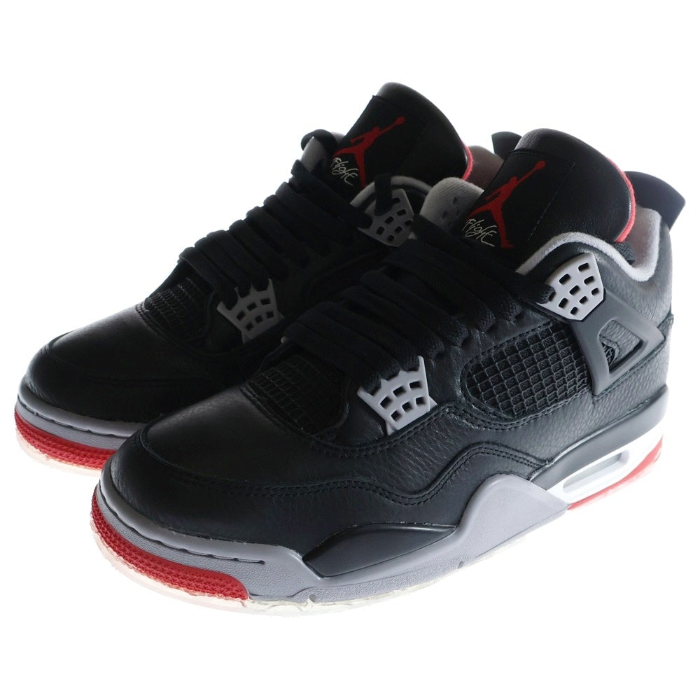 NIKE(ナイキ) AIR JORDAN 4 Retro Bred Reimagined エアジョーダン4 ブレッド リイマジンド ハイカットスニーカー ブラック US8.5/26.5cm FV5029‐006
