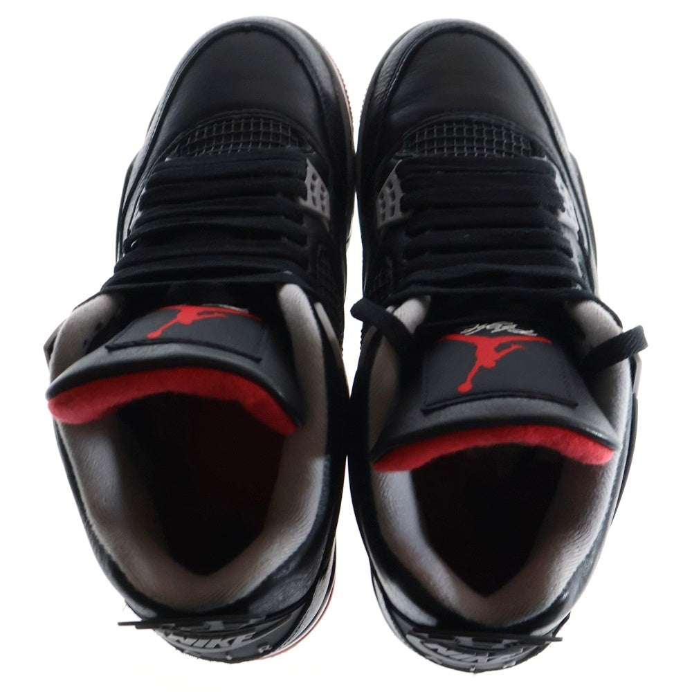 NIKE(ナイキ) AIR JORDAN 4 Retro Bred Reimagined エアジョーダン4 ブレッド リイマジンド ハイカットスニーカー ブラック US8.5/26.5cm FV5029‐006