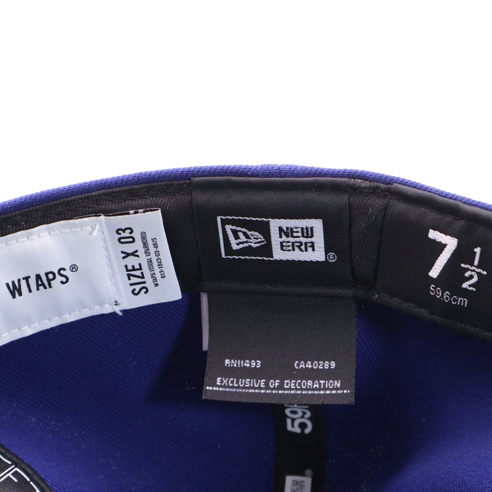 WTAPS(ダブルタップス) ×NEWERA 59FIFTY LOW PROFILE CAP POLY TWILL ニューエラ ベースボールキャップ 帽子 ブルー