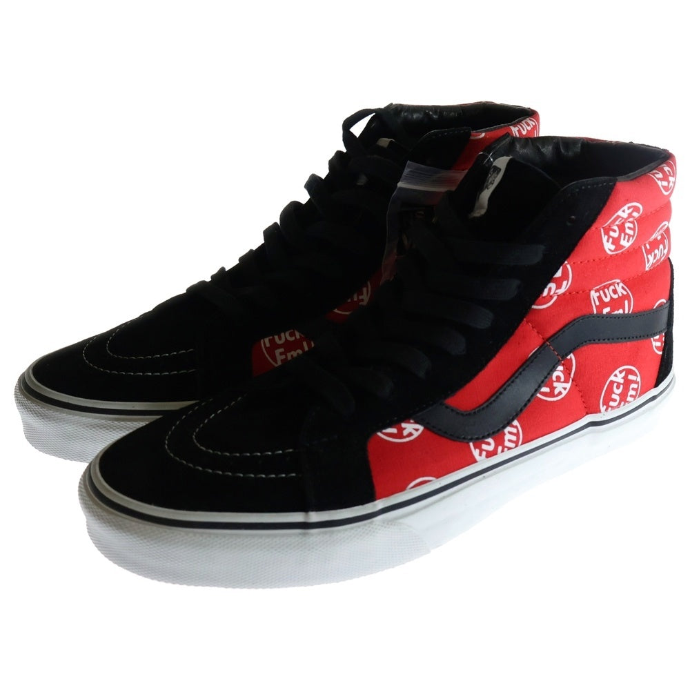 SUPREME(シュプリーム) 14AW ×VANS Fuck'Em SK8-Hi Reissue バンズ スケートハイ リイシュー ハイカットスニーカー レッド/ブラック US10/28cm VN-0ZA0G3O