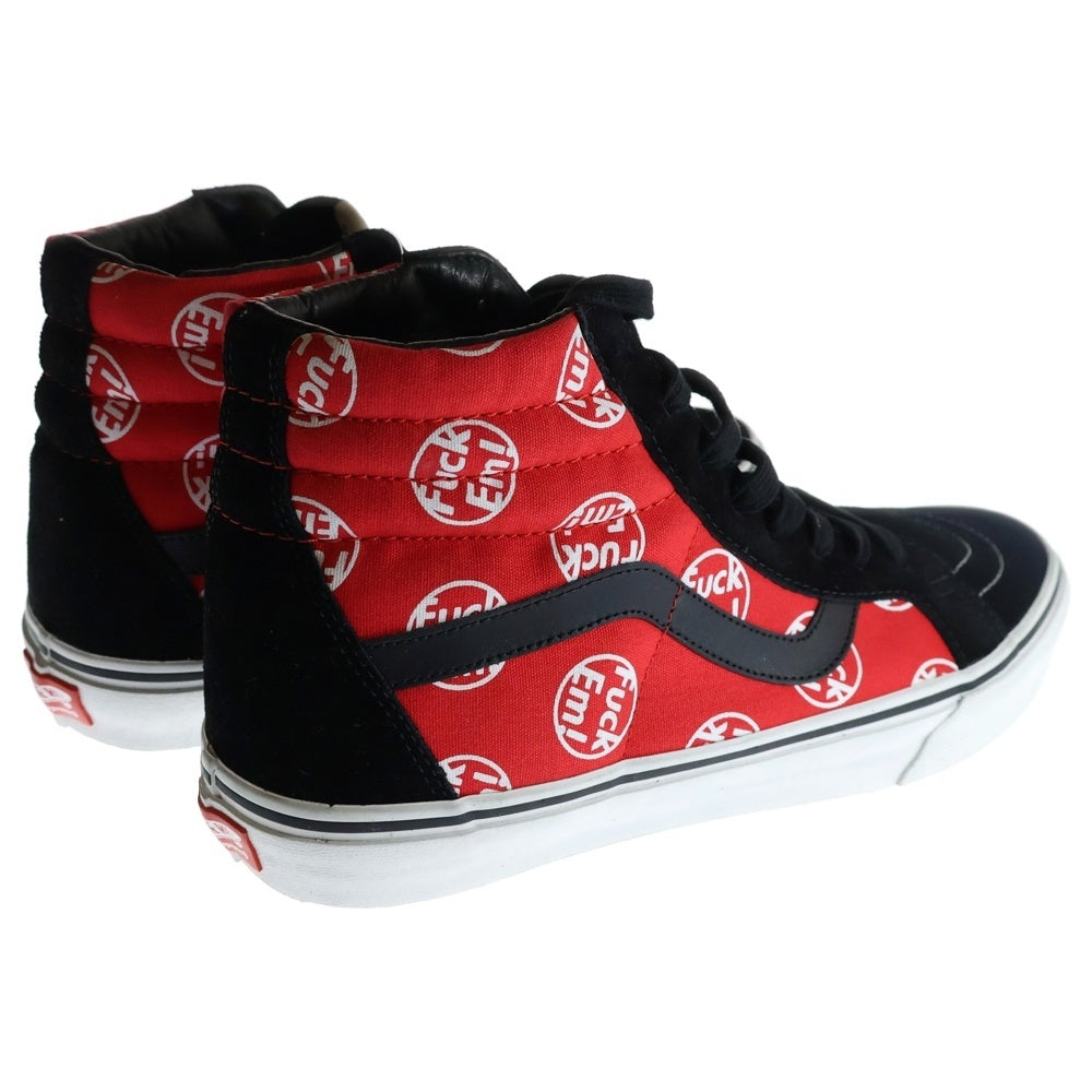 SUPREME(シュプリーム) 14AW ×VANS Fuck'Em SK8-Hi Reissue バンズ スケートハイ リイシュー ハイカットスニーカー レッド/ブラック US10/28cm VN-0ZA0G3O