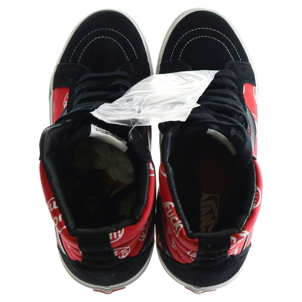 SUPREME(シュプリーム) 14AW ×VANS Fuck'Em SK8-Hi Reissue バンズ スケートハイ リイシュー ハイカットスニーカー レッド/ブラック US10/28cm VN-0ZA0G3O