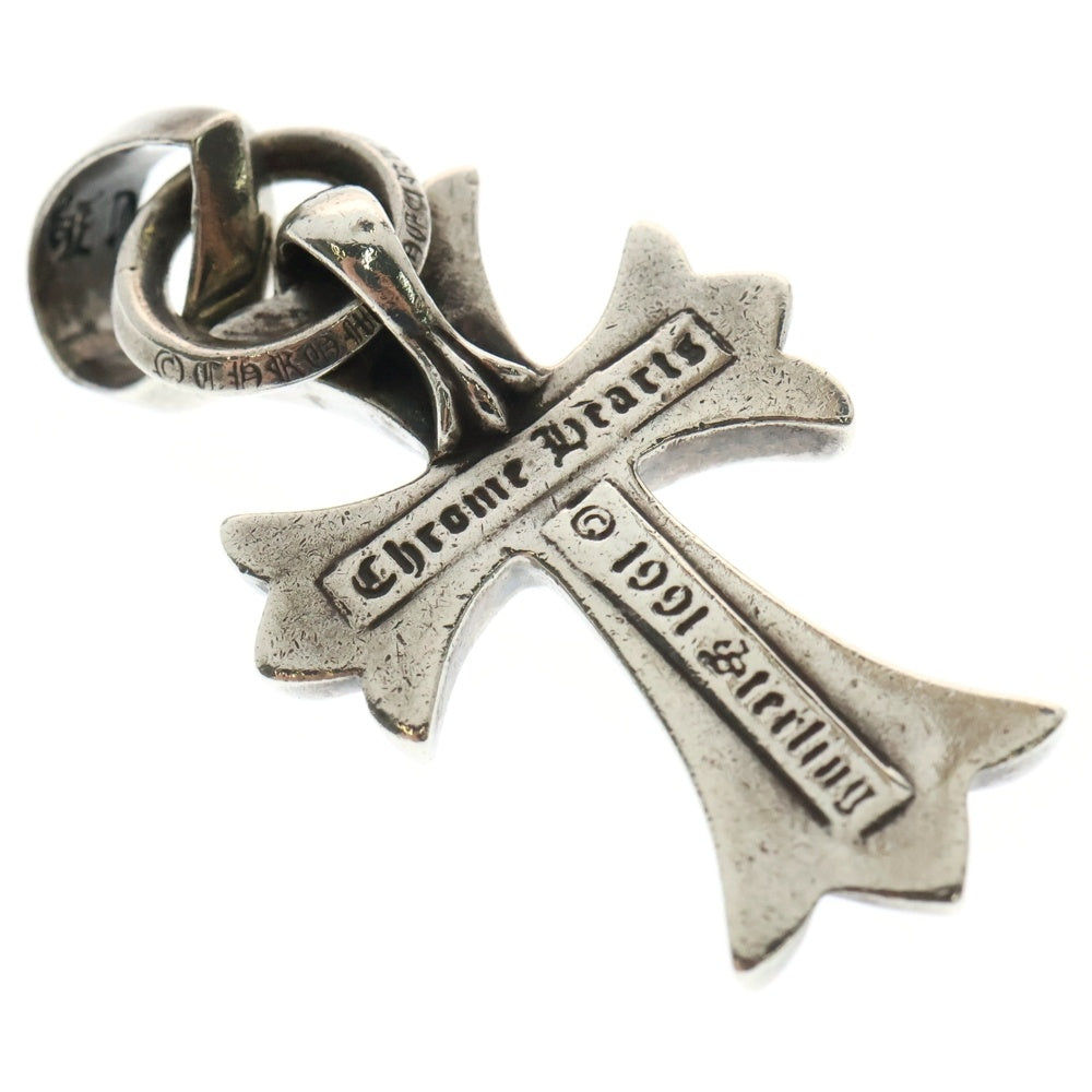 CHROME HEARTS(クロムハーツ) CH CRS SML W/BALE Wベイル スモールCHクロス ペンダントトップ シルバー BCA218