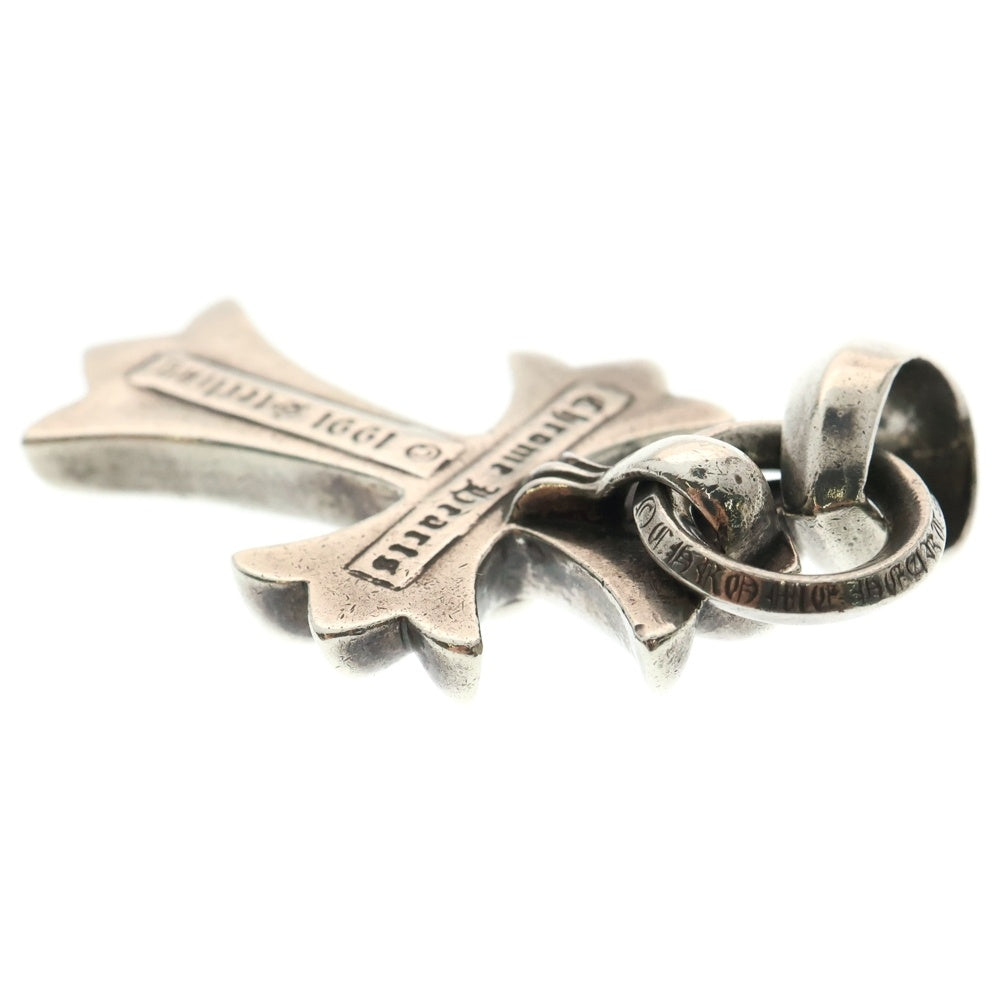 CHROME HEARTS(クロムハーツ) CH CRS SML W/BALE Wベイル スモールCHクロス ペンダントトップ シルバー BCA218