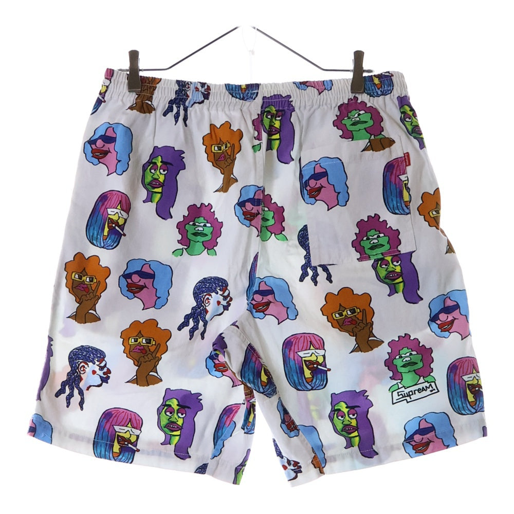 SUPREME(シュプリーム) 17AW Gonz Heads Short ゴンズ ヘッズ 総柄 ショーツ ハーフパンツ ホワイト