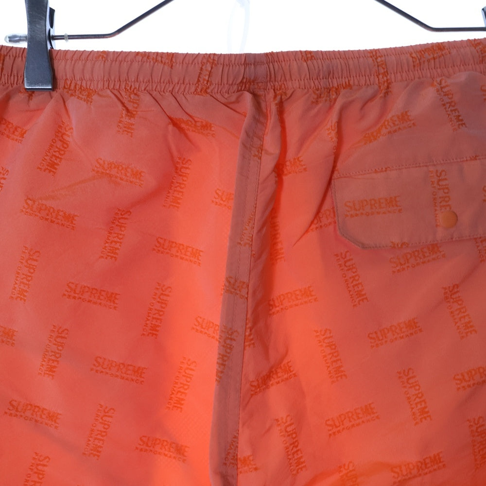 SUPREME(シュプリーム) 16SS Jacquard Water Short ジャガード ロゴ総柄 ウォーターショーツ ハーフパンツ オレンジ