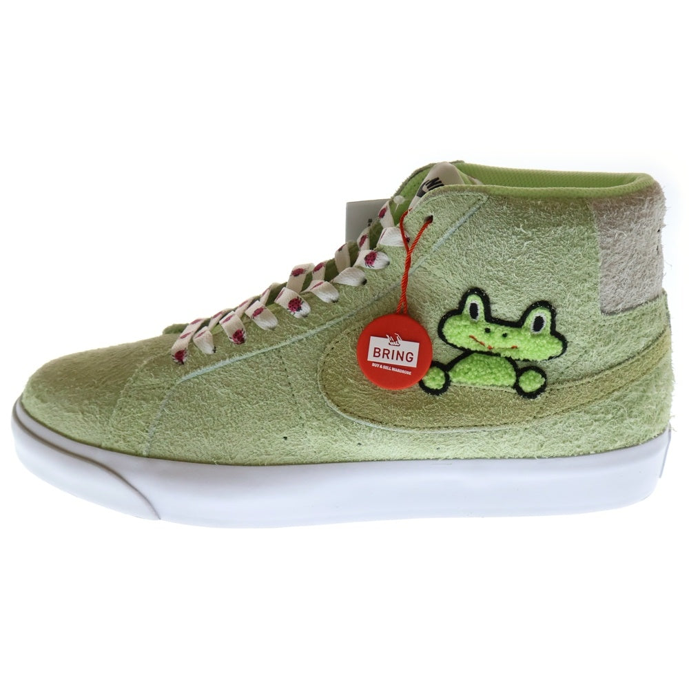 NIKE SB(ナイキエスビー) × Flog Skateboards QS SB Zoom Blazer Mid フロッグ スケートボード ズーム ブレーザー ミッドカットスニーカー グリーン US9.5/27.5cm AH6158-300