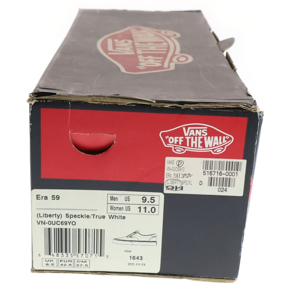 VANS(ヴァンズ) × Liberty ERA 59 Speckle/True White リバティロンドン エラ 59 スペックル トゥルーホワイト ローカットスニーカー マルチ US9.5/27.5cm VN-0UC69YO