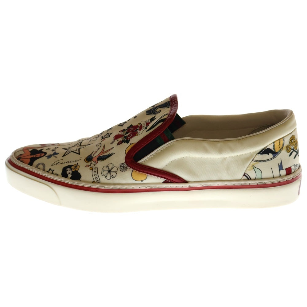 GUCCI(グッチ) 総柄デザイン スリッポン ローカットスニーカー マルチ 212225