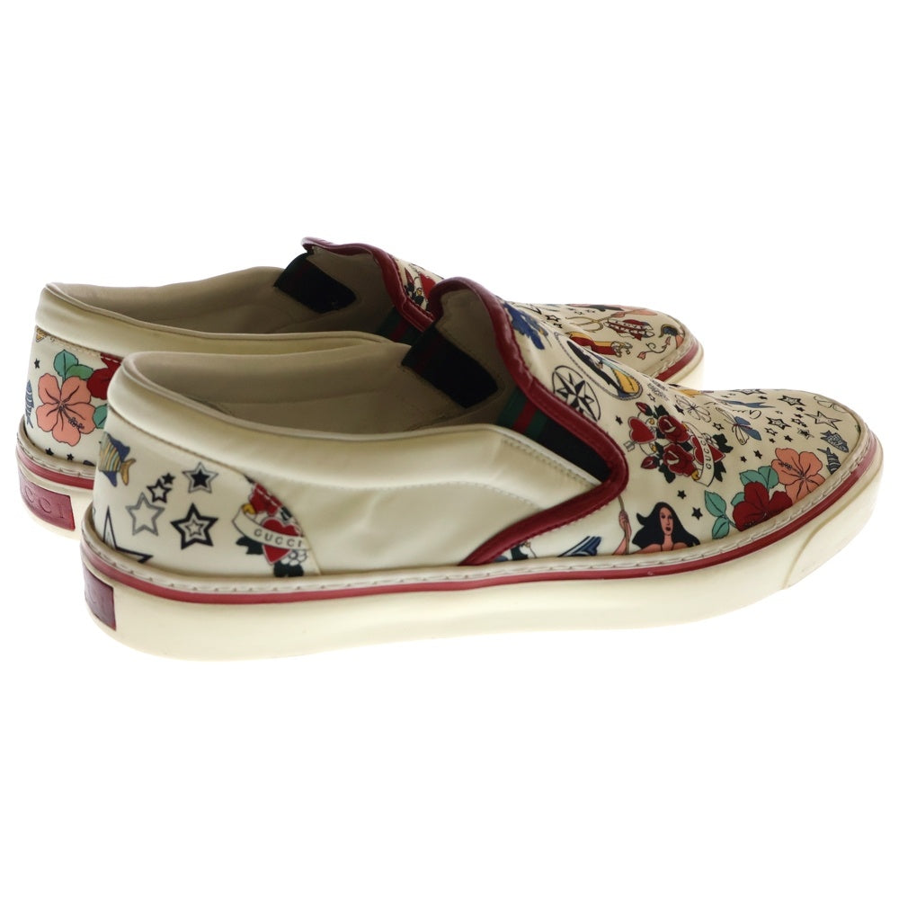 GUCCI(グッチ) 総柄デザイン スリッポン ローカットスニーカー マルチ 212225