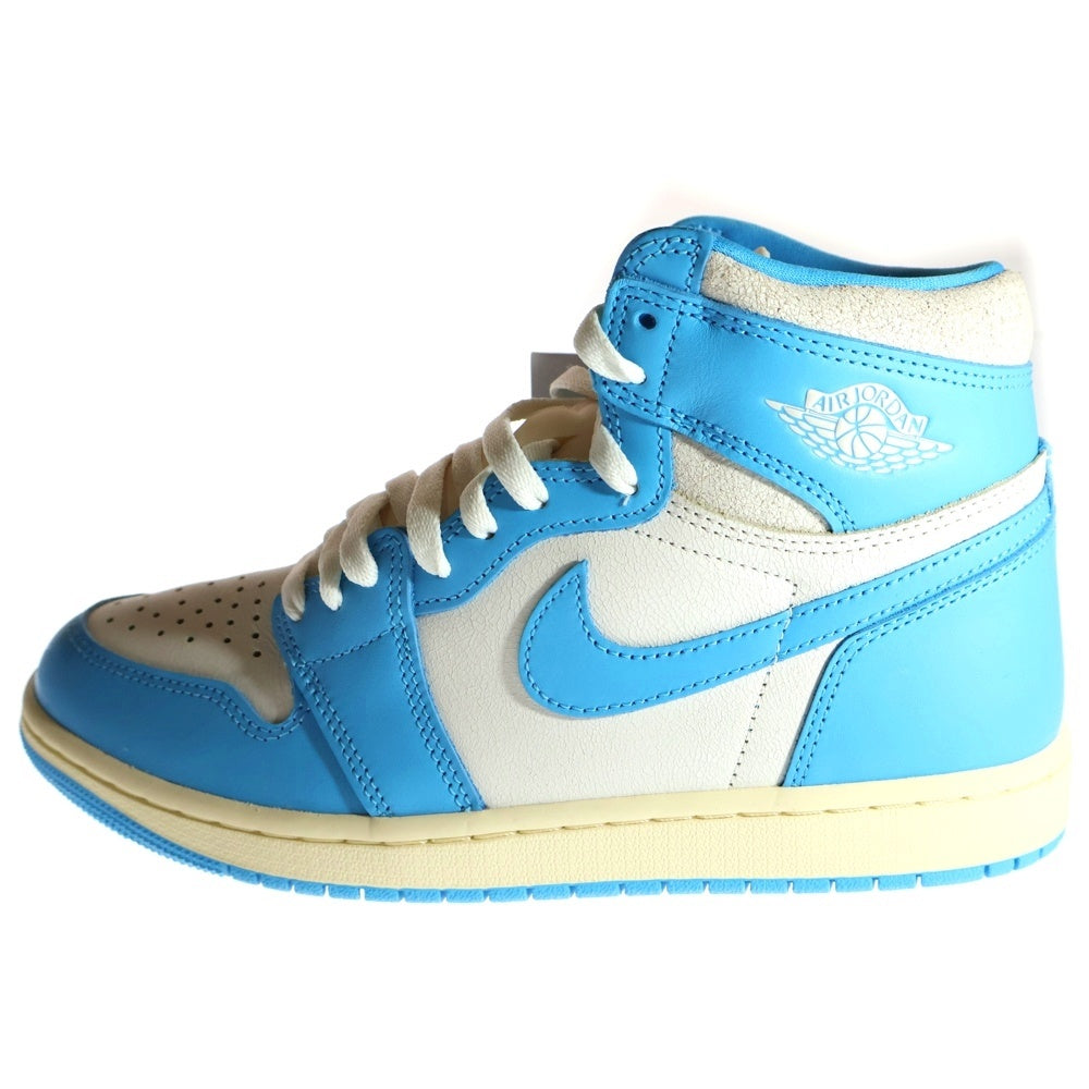 NIKE(ナイキ) AIR JORDAN 1 RETRO HIGH OG UNC REIMAGINED エアジョーダン1 レトロ リイマジンド ハイカットスニーカー ホワイト/ブルー US8.5/26.5cm DZ5485-402