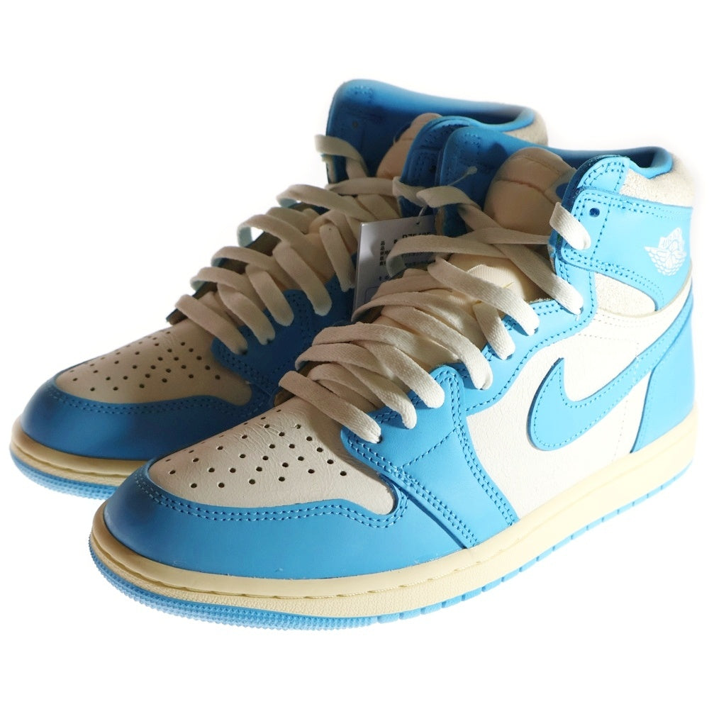 NIKE(ナイキ) AIR JORDAN 1 RETRO HIGH OG UNC REIMAGINED エアジョーダン1 レトロ リイマジンド ハイカットスニーカー ホワイト/ブルー US8.5/26.5cm DZ5485-402