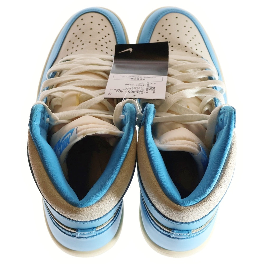 NIKE(ナイキ) AIR JORDAN 1 RETRO HIGH OG UNC REIMAGINED エアジョーダン1 レトロ リイマジンド ハイカットスニーカー ホワイト/ブルー US8.5/26.5cm DZ5485-402