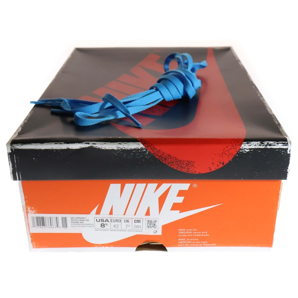 NIKE(ナイキ) AIR JORDAN 1 RETRO HIGH OG UNC REIMAGINED エアジョーダン1 レトロ リイマジンド ハイカットスニーカー ホワイト/ブルー US8.5/26.5cm DZ5485-402