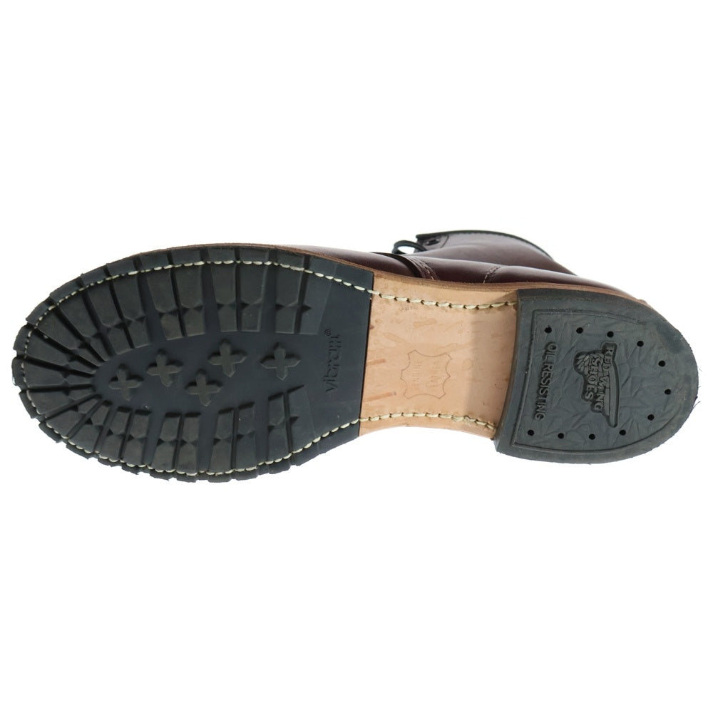 RED WING(レッド ウイング) BECKMAN BLACK CHERRY ベックマン 9411 ブラック チェリー プレーントゥ レースアップブーツ ハイカットブーツ シューズ ブラウン US9/27