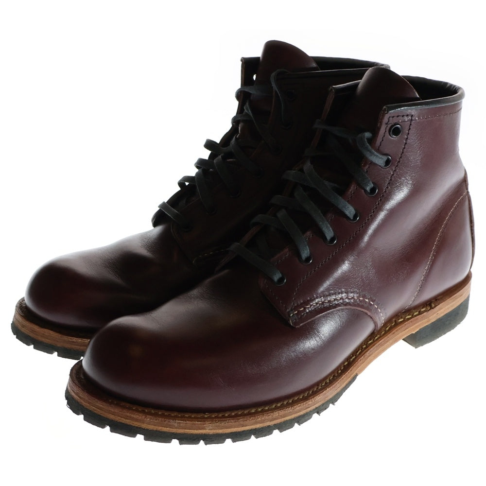 RED WING(レッド ウイング) BECKMAN BLACK CHERRY ベックマン 9411 ブラック チェリー プレーントゥ レースアップブーツ ハイカットブーツ シューズ ブラウン US9/27