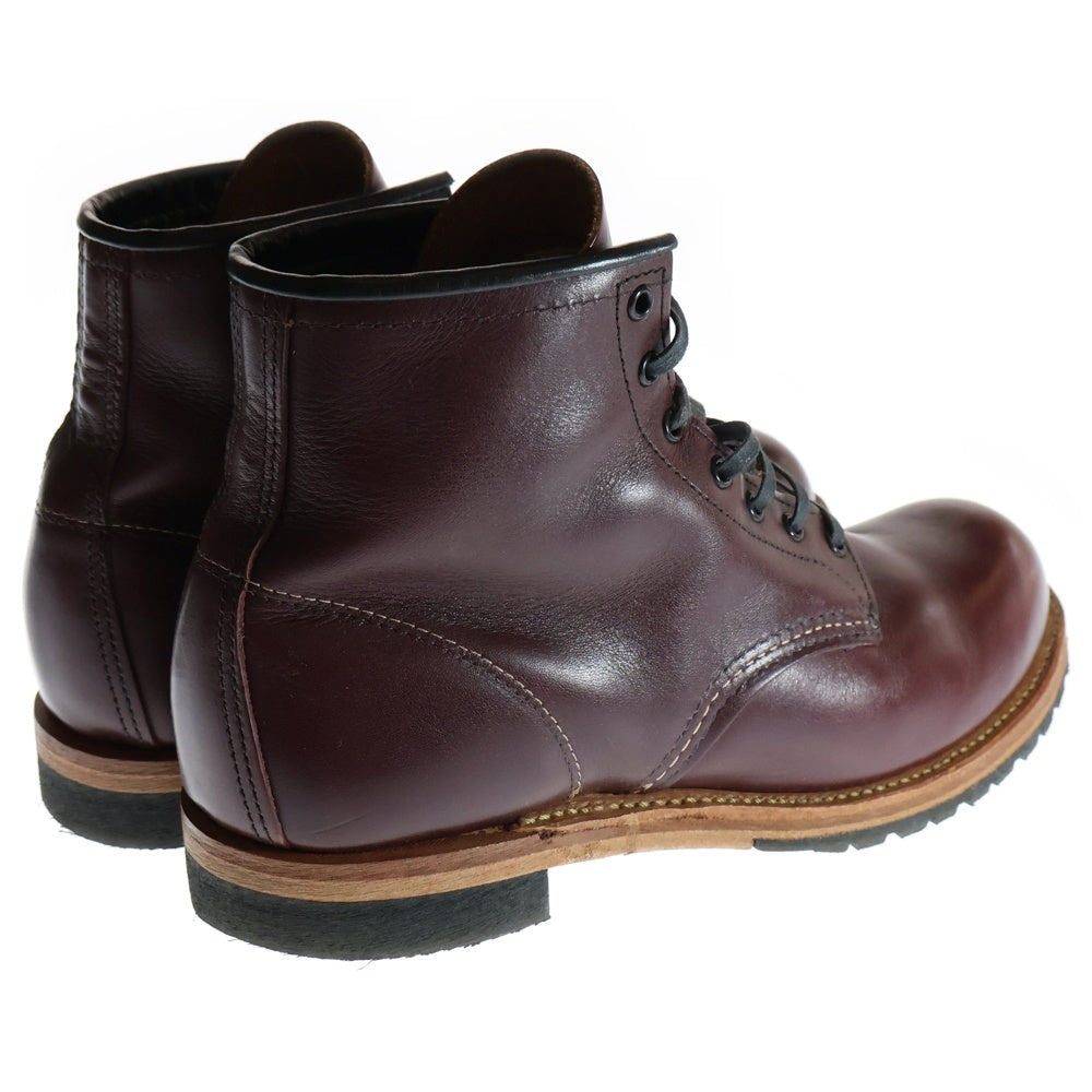 RED WING(レッド ウイング) BECKMAN BLACK CHERRY ベックマン 9411 ブラック チェリー プレーントゥ レースアップブーツ ハイカットブーツ シューズ ブラウン US9/27