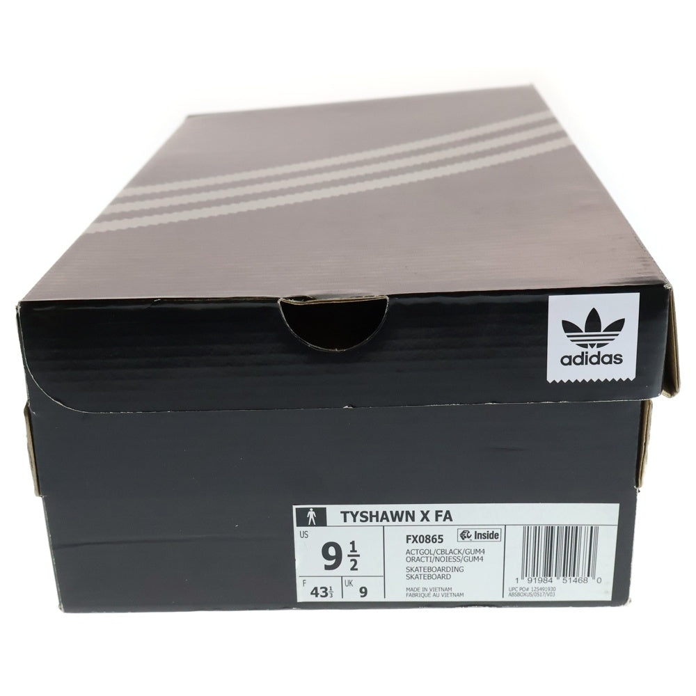 adidas(アディダス) × Fucking Awesome × Tyshawn ファッキンオーサム タイショーン・ジョーンズ スエード ミッドカットスニーカー イエロー US9.5/27.5cm FX0865