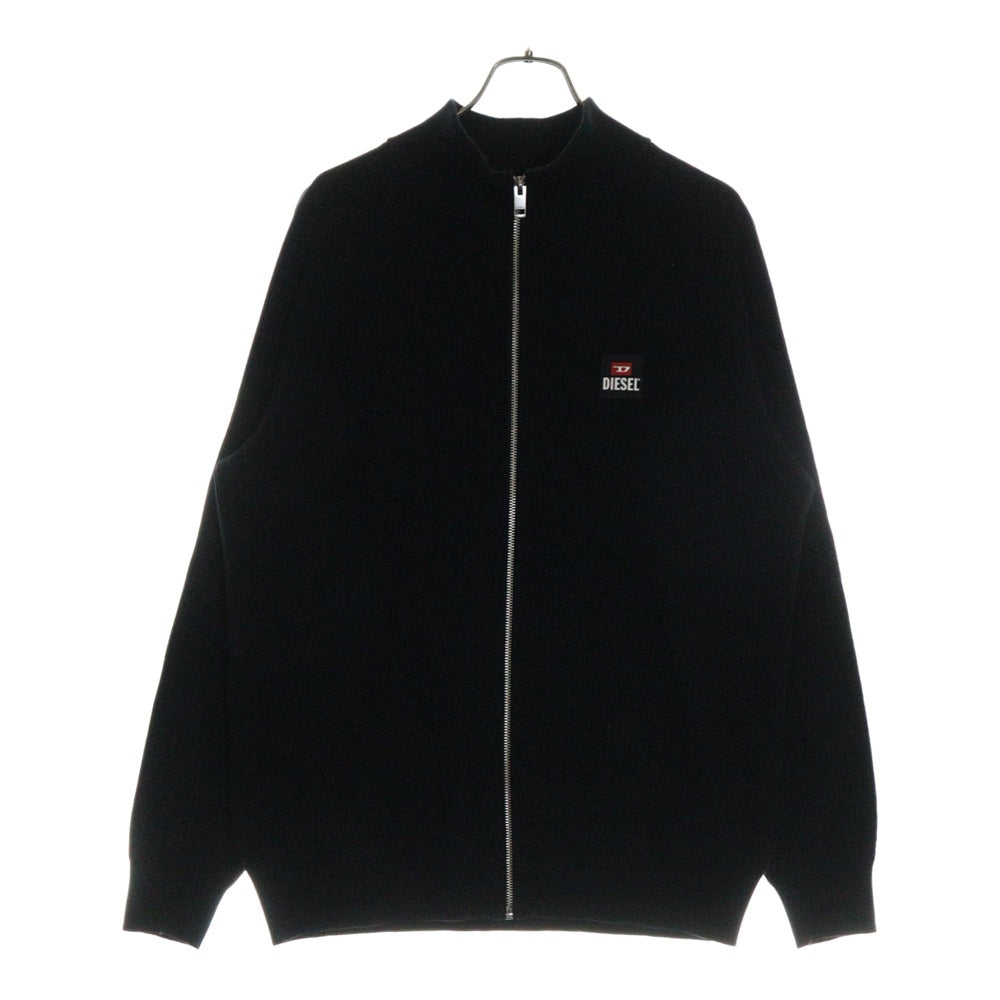 DIESEL(ディーゼル) K-MEXICONEW KNITWEAR ドライバーズ ニット ジップアップ セーター ブラック A12741