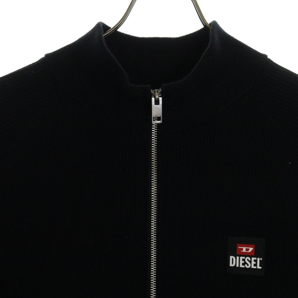 DIESEL(ディーゼル) K-MEXICONEW KNITWEAR ドライバーズ ニット ジップアップ セーター ブラック A12741