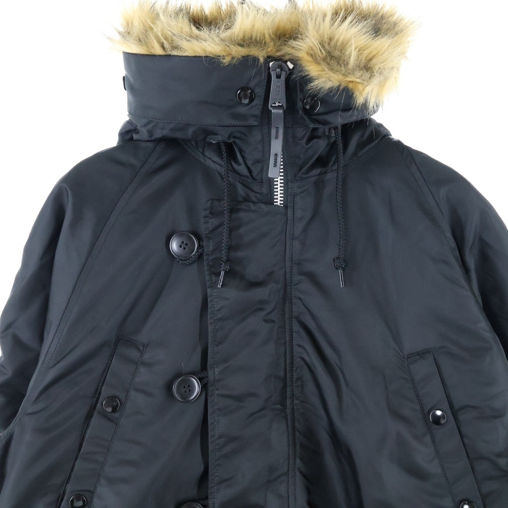 ALPHA INDUSTRIES(アルファ インダストリーズ) ナイロン フライトボンバージャケット ブラック 20024-201