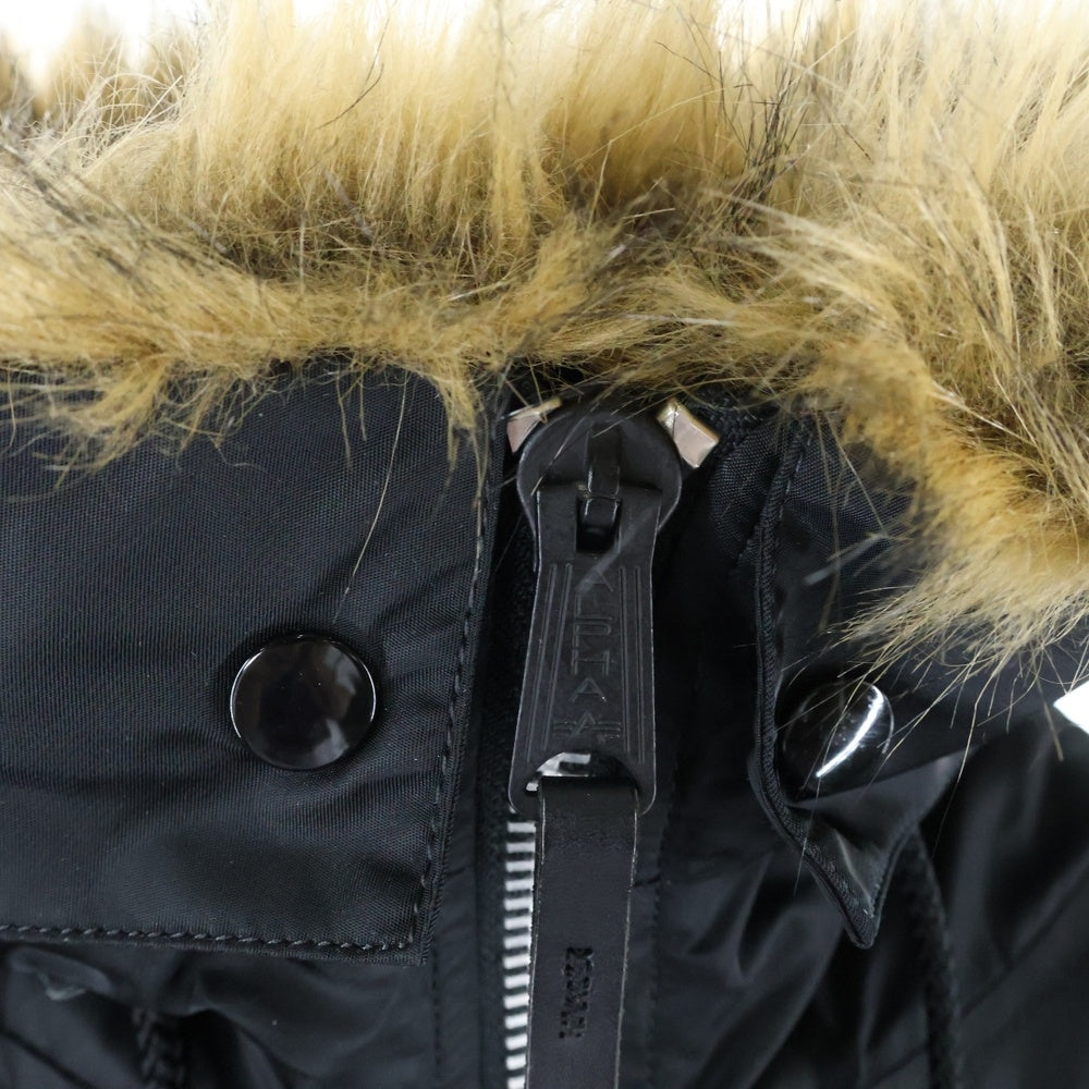 ALPHA INDUSTRIES(アルファ インダストリーズ) ナイロン フライトボンバージャケット ブラック 20024-201