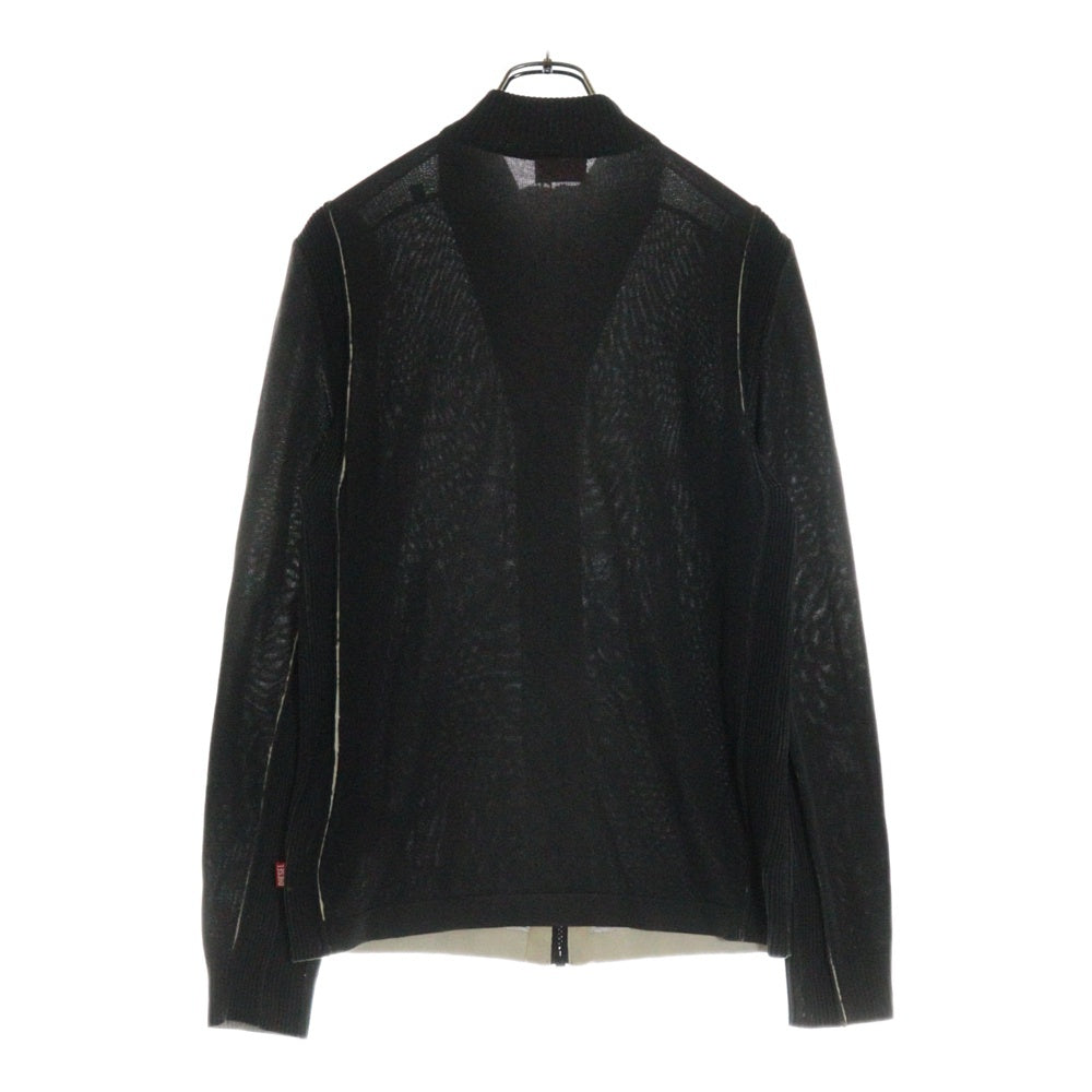 DIESEL(ディーゼル) K-DENIM-ZIP KNITWEARジップアップ ニットカーディガン グレー A15639 OGHAQ
