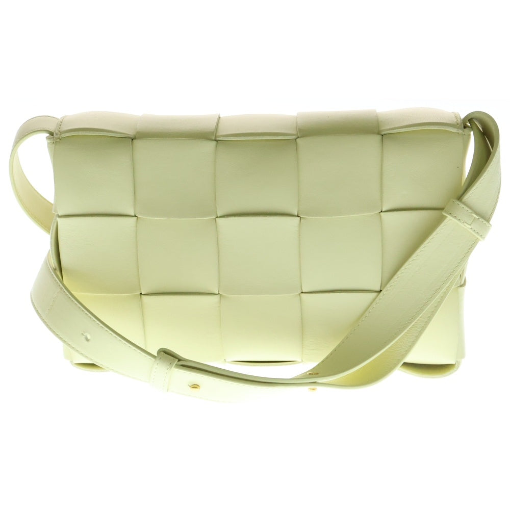 BOTTEGA VENETA(ボッテガヴェネタ) CASSETTE カセット マキシイントレチャート ラムスキン レザー ショルダーバッグ クロスボディーバッグ イエロー レディース 578004