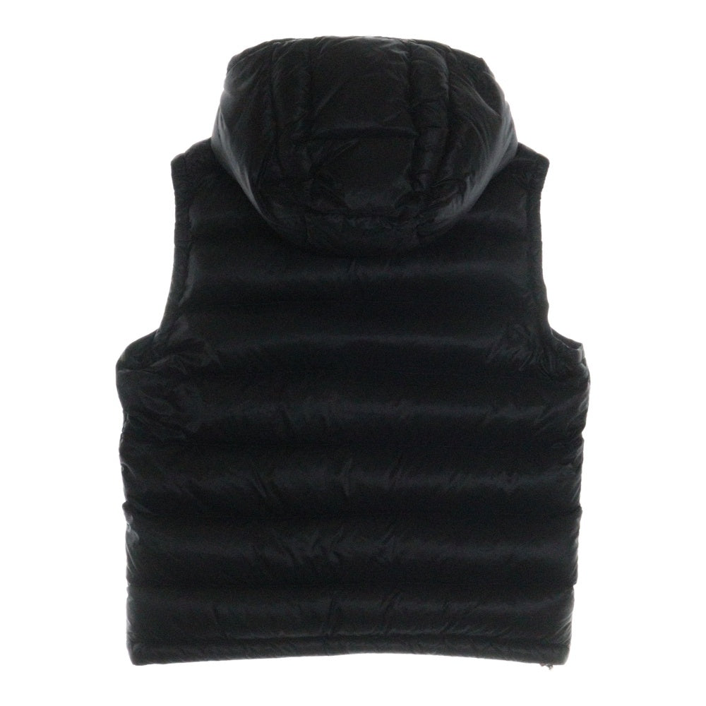 MONCLER(モンクレール) 18AW GERS ロゴワッペン フード付き ジレ ダウンベスト ジャケット ブラック D20914332949 53334