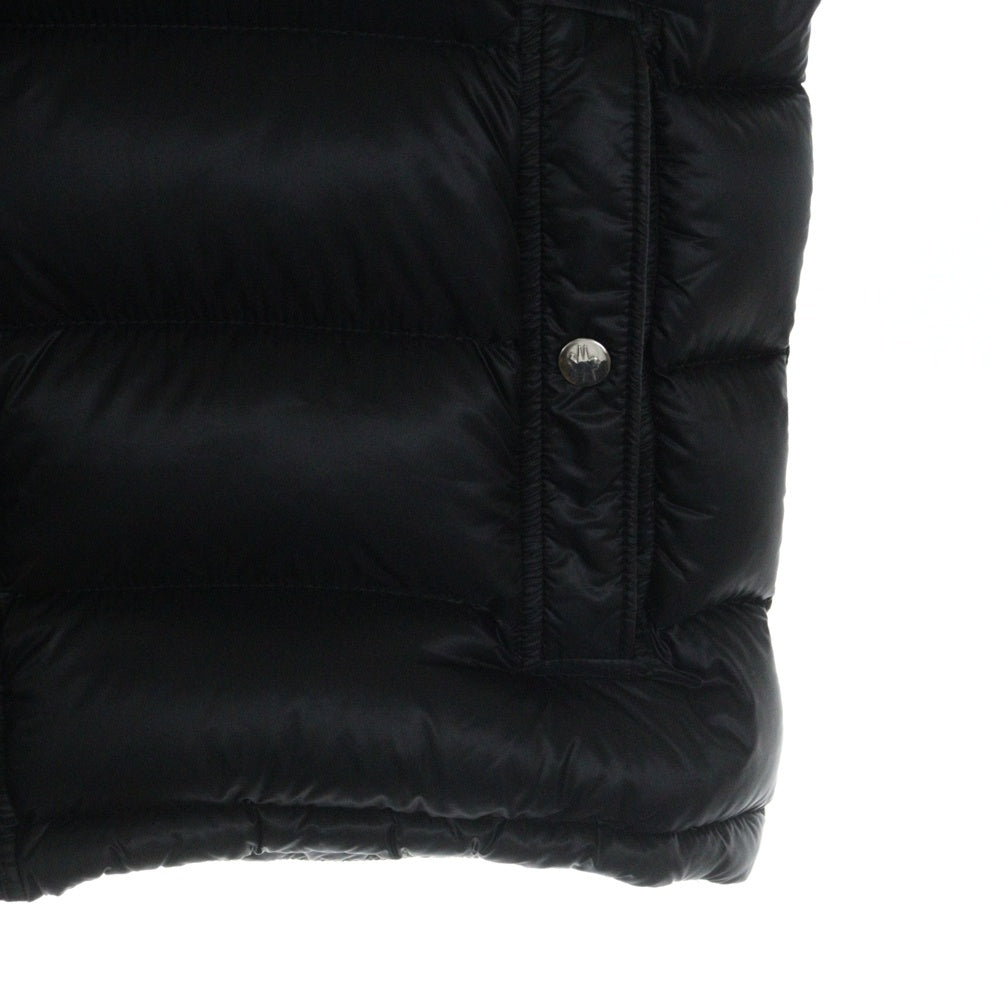 MONCLER(モンクレール) 18AW GERS ロゴワッペン フード付き ジレ ダウンベスト ジャケット ブラック D20914332949 53334