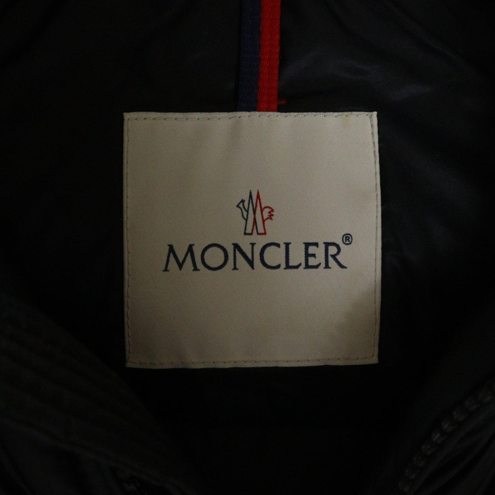 MONCLER(モンクレール) 18AW GERS ロゴワッペン フード付き ジレ ダウンベスト ジャケット ブラック D20914332949 53334