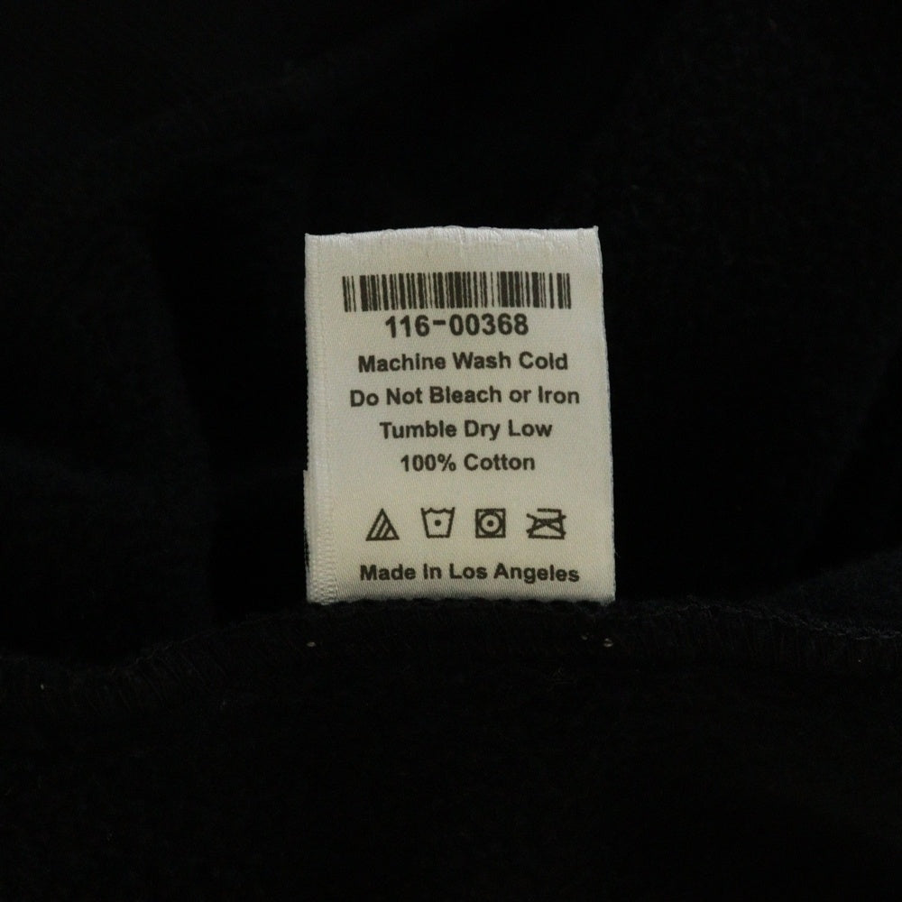SP5DER(スパイダー) OG WED HOODIE ロゴプリント フーディー クルーネックスウェットパーカー ブラック 116-00368