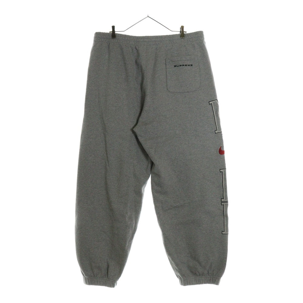 SUPREME(シュプリーム) 24SS ×NIKE Heavy weight Sweat pant ナイキ ヘビーウエイト スウェット パンツ グレー