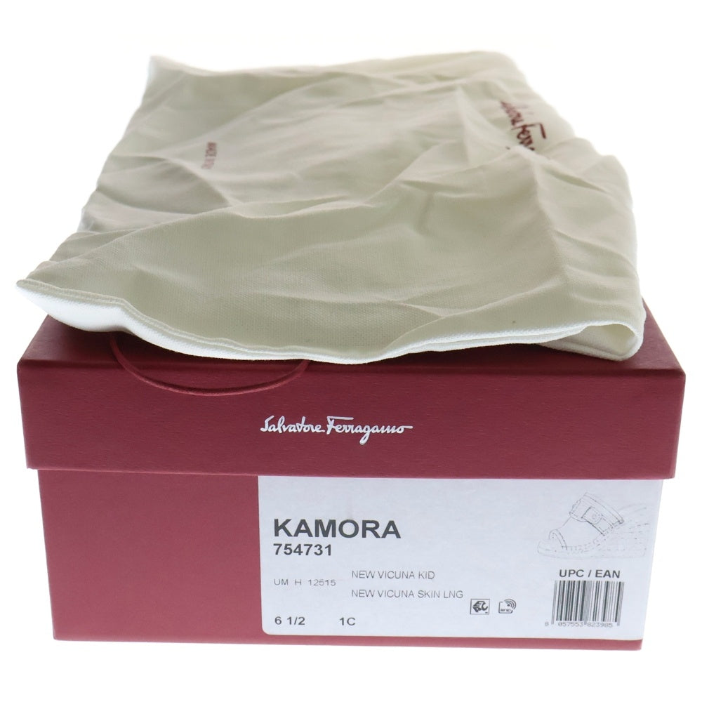 FERRAGAMO(フェラガモ) ウェッジヒール ミュール サンダル ブラウン 754731