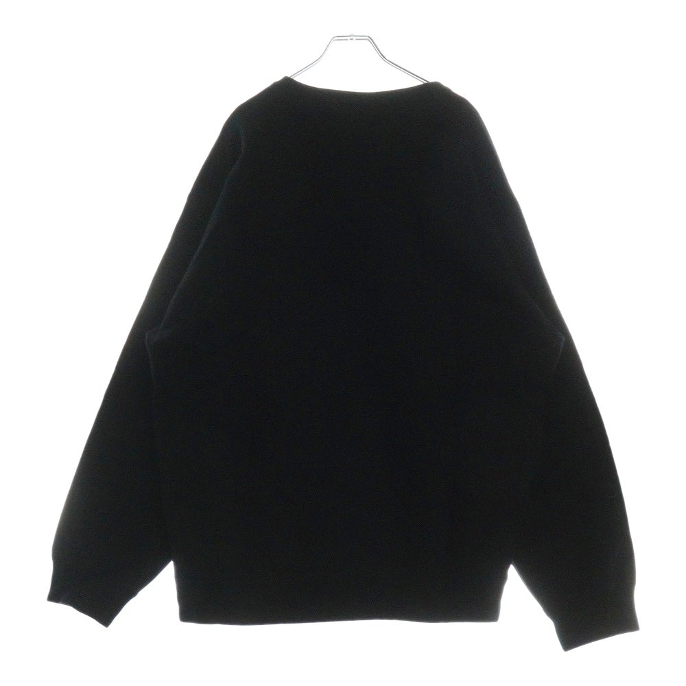 WACKO MARIA(ワコマリア) 23SS HEAVY WEIGHT CREW NECK SWEAT SHIRT フロントプリント クルーネック スウェットトレーナー ブラック