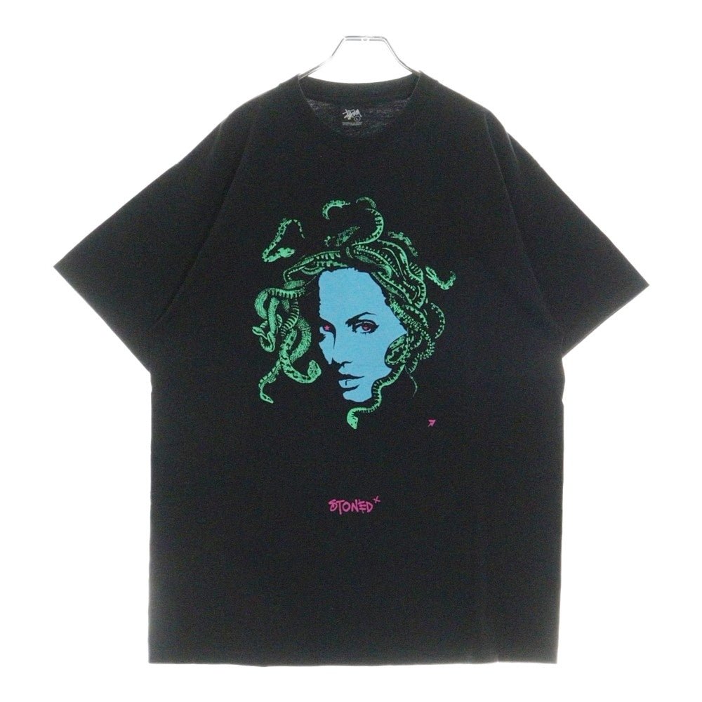 STUSSY(ステューシー) ×NEXUS7 ネクサスセブン メデューサプリント クルーネック 半袖Tシャツカットソー ブラック