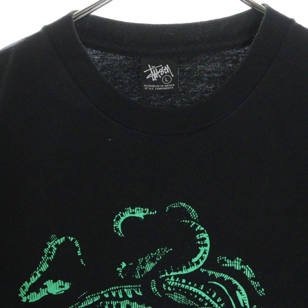 STUSSY(ステューシー) ×NEXUS7 ネクサスセブン メデューサプリント クルーネック 半袖Tシャツカットソー ブラック